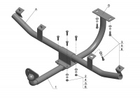 Фаркоп VAZ-23 Автос для ВАЗ 2123 Niva Chevrolet от магазина ФаркопРос